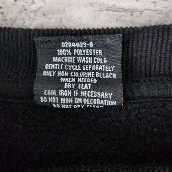 Southpole NASA Apollo Mission Patch Sweatshirt Large Black Polyester Pullover - Picture 8 of 13